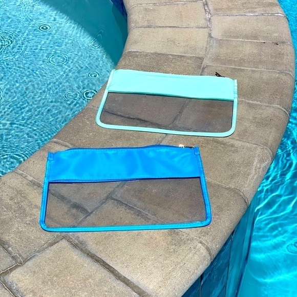 Chenille Letter Clear Pouch ~ in SWIMπ - Picture 4 of 6